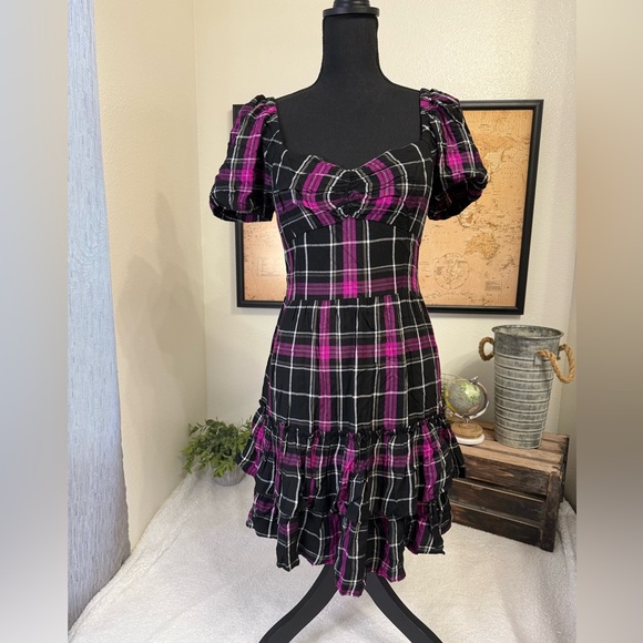 Bar III Dresses & Skirts - Bar III plaid mini dress
